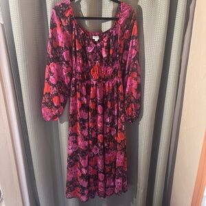Steve Madden Pink and Red Floral Dress